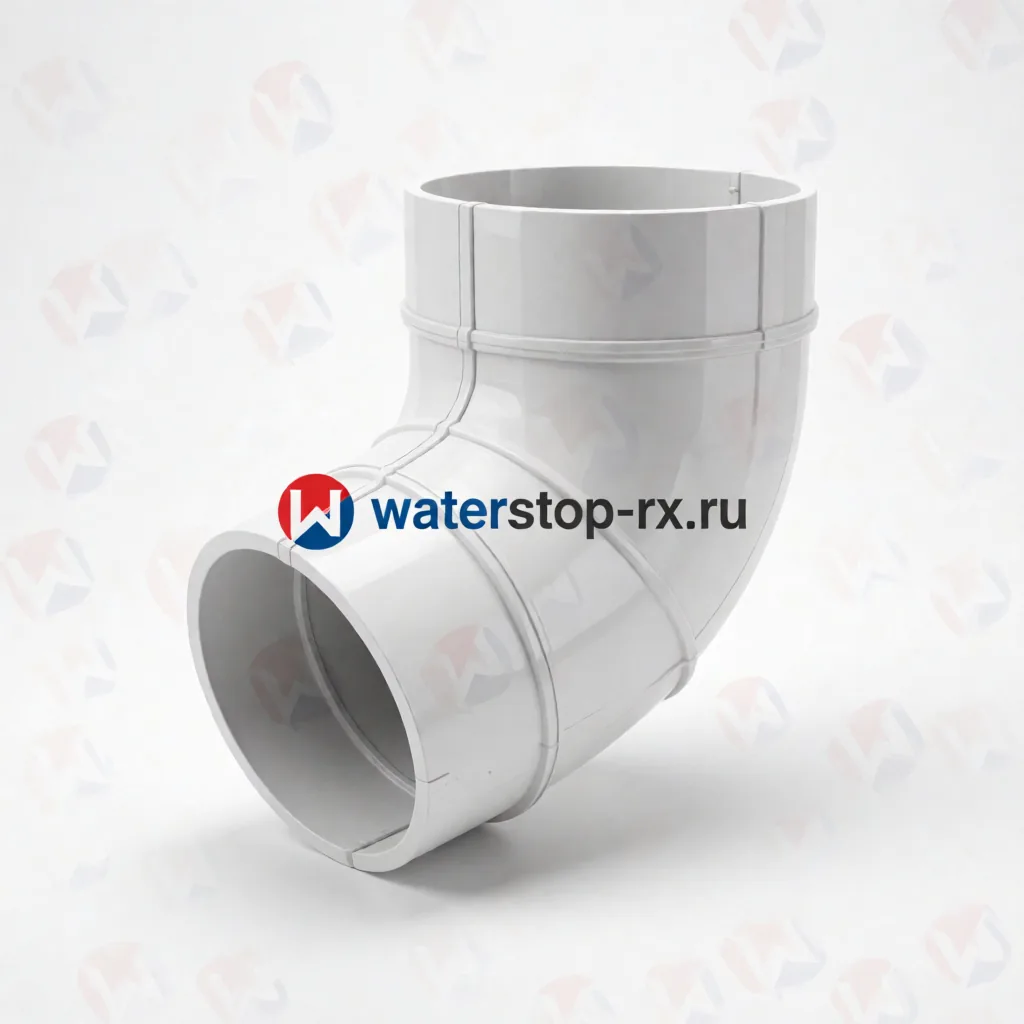 ТН ПВХ 125/82 мм, колено трубы 135°, белый, шт.